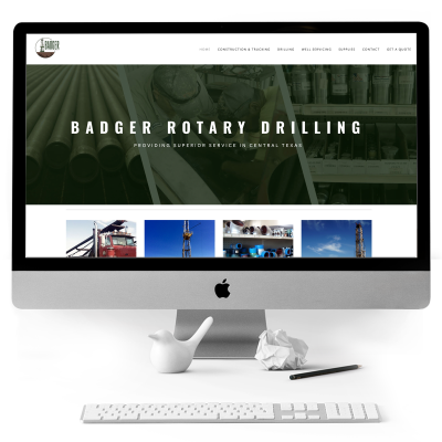 Katherine Parker Designs Website Production Badger Rotary Drilling